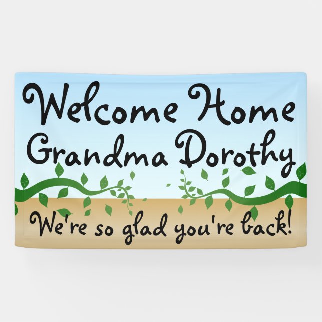 Custom Personalized Welcome Home Sign (Horizontal)
