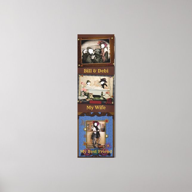 Custom Personalized Western Photo Canvas Art (Front)