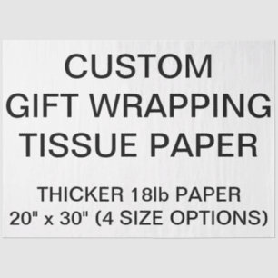 Custom Personalized White Tissue Paper For Gifts
