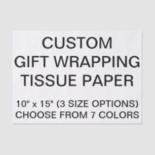 Custom Personalized White Tissue Paper For Gifts