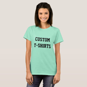 Custom Personalized Women's MINT GREEN T-shirt
