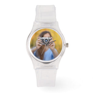 Custom Personalized Women's Sporty Pink Silicon Watch