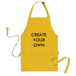 Custom Personalized Yellow Apron Blank Template