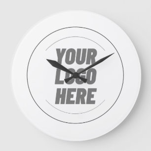 Custom Personalized Your Logo Here Large Clock