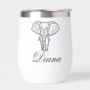 Custom Personalized Your Name  Elephant