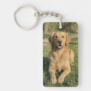 Custom Pet 2 Photo Dog Lover Keepsake Keychain