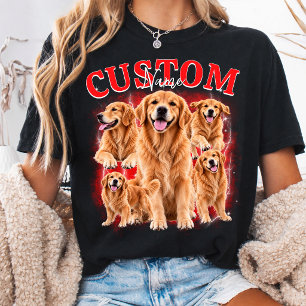 Custom Pet 90s Bootleg Vintage Photo  T-Shirt