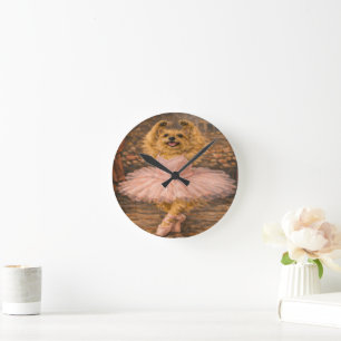 Custom Pet Art Acrylic Wall Clock – 10.75" Modern