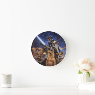 Custom Pet Art Acrylic Wall Clock – 10.75" Modern 