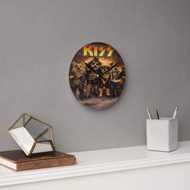 Custom Pet Art Acrylic Wall Clock – 10.75" Modern  (Office)