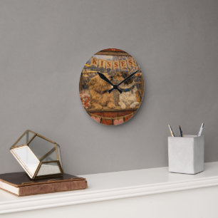 Custom Pet Art Acrylic Wall Clock – 10.75" Modern 