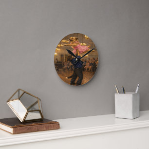 Custom Pet Art Acrylic Wall Clock – 10.75" Modern 