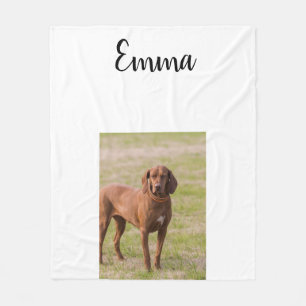 Custom Pet Blanket Using Pet Photo + Name Custom D