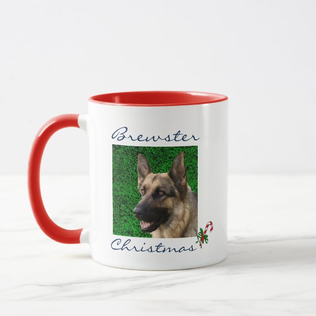 Custom  Pet Cat Dog Photo Personalized Christmas M Mug (Left)