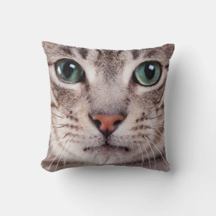 Custom Pet Cat Photo Personalized  Throw Pillow