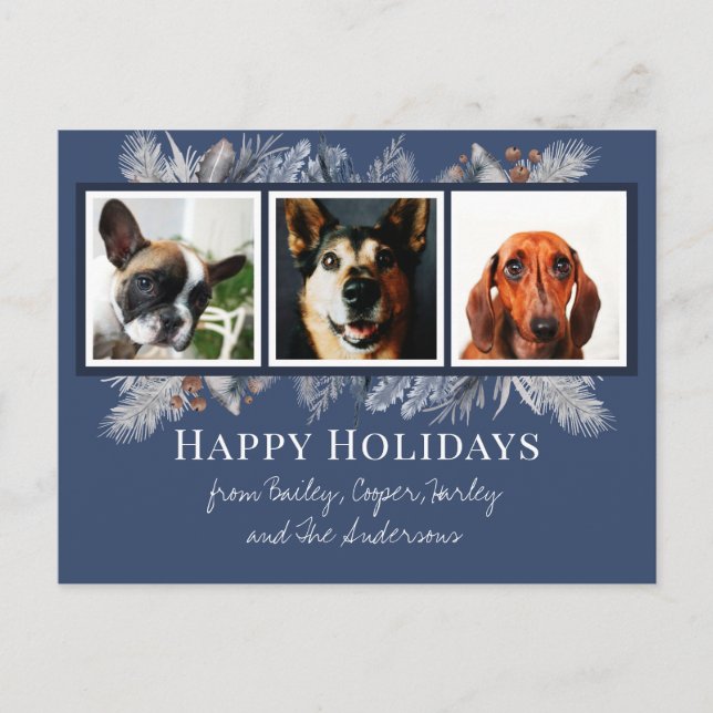 Custom Pet Christmas Postcard (Front)