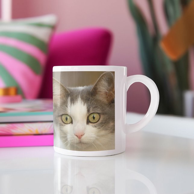 Custom Pet Collage Photo Personalized Two-Tone Coffee Mug (Creator Uploaded)