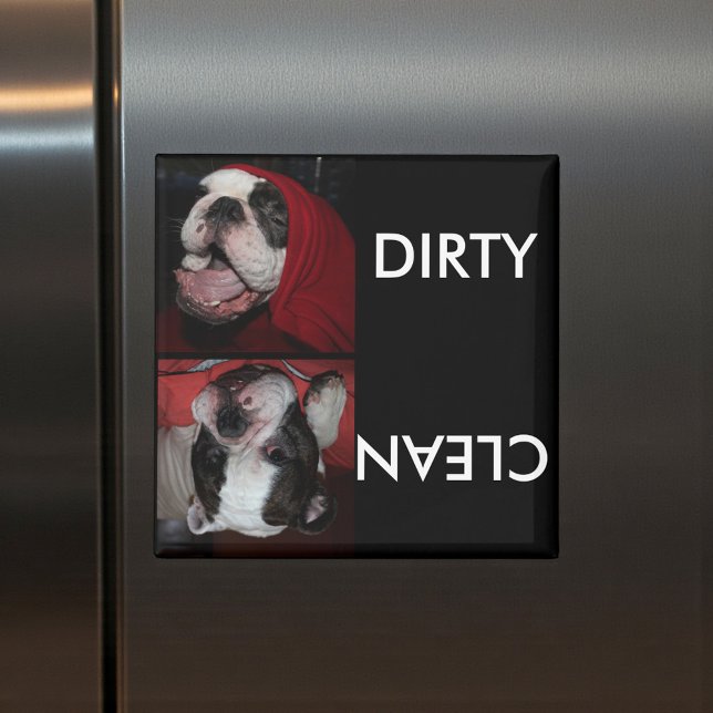 Custom Pet Dishwasher Clean or Dirty Magnet (Creator Uploaded)
