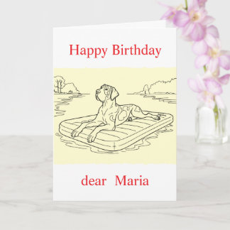 Custom pet (dog) photo and message card