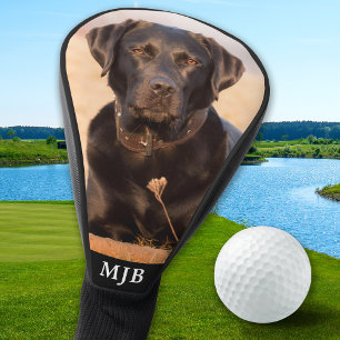 Custom Pet Dog Photo Black Labrador Personalized Golf Head Cover