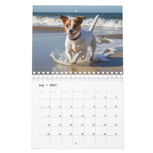 Custom Pet Dog Photo Calendar (Jul 2027)
