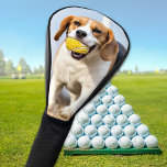 Custom Pet Dog Photo Personalized Golf Head Cover<br><div class="desc">Custom photo golf head cover of your best friend. Customize these golf head covers and matching golf accessories with your favourite family, pet, dog, kids photo. Great gift to all golfers, golf lovers, dog lovers, dog mom and dog dad. COPYRIGHT © 2020 Judy Burrows, Black Dog Art - All Rights...</div>