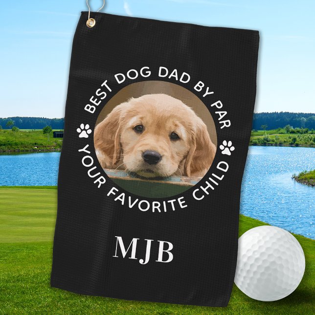 Custom Pet Dog Photo Personalized Monogram   Golf Towel (Creator Uploaded)