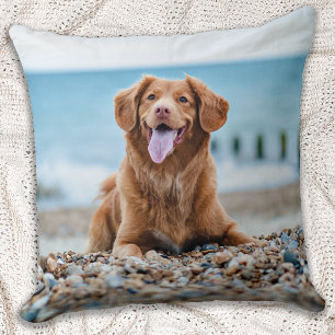Custom Pet Dog Photo Throw Pillow