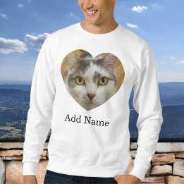 Custom Pet Family Photo Name Personalized Sweatshirt