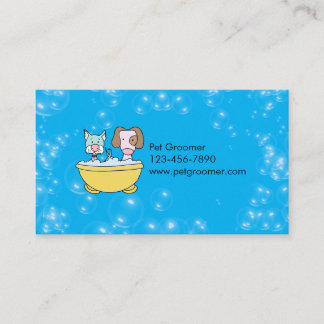 Custom Pet Groomer Appointment Card