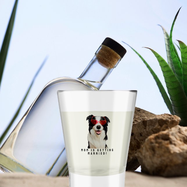 Custom Pet Lover Dog Or Cat Photo Funny Wedding Shot Glass (Creator Uploaded)