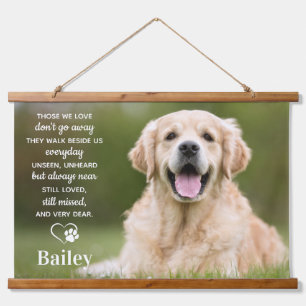 Custom Pet Memorial Pet Loss Gift Dog Photo  Hanging Tapestry
