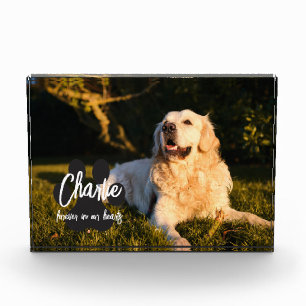 Custom Pet Memorial Photo Block 