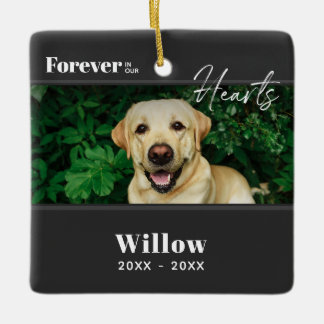 Custom Pet Memorial Photo Ceramic Ornament