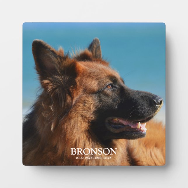 Custom Pet Memorial Photo Plaque (Front)
