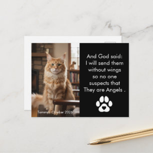 Custom Pet Memorial Photo Postcard 