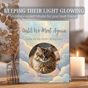 Custom Pet Memorial Rainbow Bridge Photo Plaque