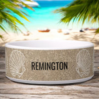 Custom Pet Name Sandy Beach Sea Shells