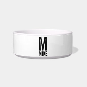 Custom Pet Name with Monogram Bowl