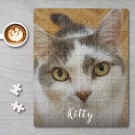 Custom Pet or Family Photo Personalized Jigsaw Puzzle<br><div class="desc">Upload a photo, add a name, and easily create your personalized jigsaw puzzle. You can TRANSFER this DESIGN on other Zazzle products and adjust it to fit most of the Zazzle items. You can also click CUSTOMIZE FURTHER to add, delete or change details like background colour, text, font, or some...</div>