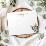 Custom Pet Personalized Monogram Large Notepad<br><div class="desc">This personalized large notepad features a picture of your adorable puppy. It’s perfect for pet owners and dog enthusiasts who appreciate stylish stationery. You can customize the text at the top to add a unique touch, making it ideal for journaling, note-taking, or as a thoughtful gift. Complementary items also available....</div>