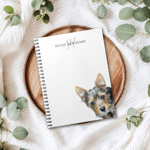 Custom Pet Personalized Monogram Notebook