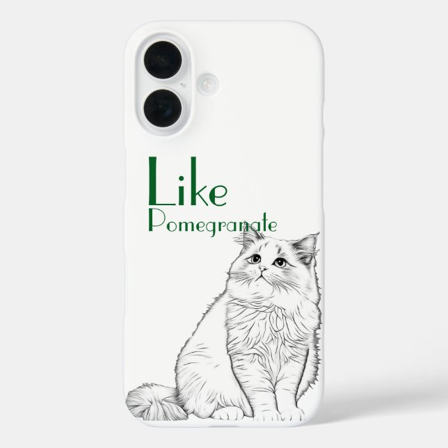 Custom Pet Phone Case Using Pet Photo + Name (Back)