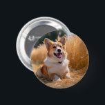 Custom Pet Photo 2 Inch Round Button<br><div class="desc">Turn your favourite photo into a unique, personalized gift! Use a family picture, a cute pet photo, or any image you love to create something special. Perfect for holidays or any occasion, these gifts are sure to make your loved ones smile. Note: The photo shown is just an example. Please...</div>
