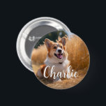Custom Pet Photo 2 Inch Round Button<br><div class="desc">Turn your favourite photo into a unique, personalized gift! Use a family picture, a cute pet photo, or any image you love to create something special. Perfect for holidays or any occasion, these gifts are sure to make your loved ones smile. Note: The photo shown is just an example. Please...</div>