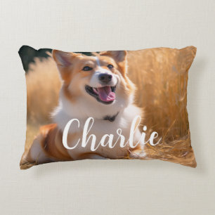 Custom Pet Photo Accent Pillow