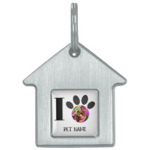Custom pet photo and personalized dog name