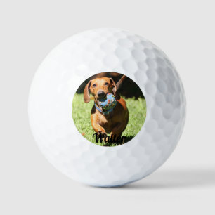 Custom Pet Photo and Text Golf Balls