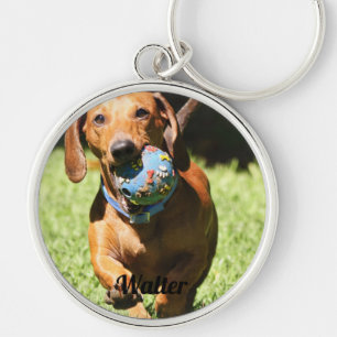 Custom Pet Photo and Text Personalized Keychain