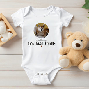 Custom Pet Photo Baby - Personalized Dog Friend Bodysuit